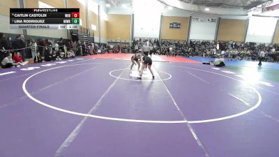 126 lbs Quarterfinal - Caitlin Castoldi, Woburn vs Lina Rodriguez, Norwalk