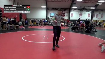 113 lbs 7th Place Match - Zach Johnson, Louisa-Muscatine vs Ben Marshall, Mackinaw
