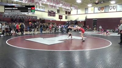 JV-19 lbs 1st Place Match - Marissa Nolte, Benton Community vs Brenna O`Connell, Cedar Falls