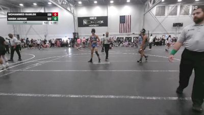 138 lbs Round 3 (4 Team) - Mohammed Ramlek, Dirty Den Wrestling vs Krish Advani, Whitted Trained