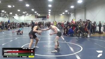 112 lbs Cons. Round 4 - Cameron Saylor, NBWC vs Brenden Taylor, Eastern Region Affiliated
