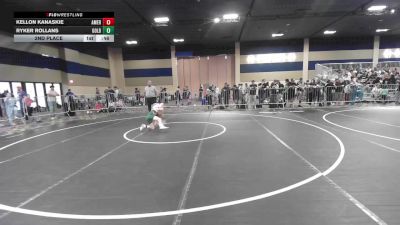 83 lbs 2nd Place - Kellon Kanaskie, American Dream vs Ryker Rollans, Gold Rush Wr Ac
