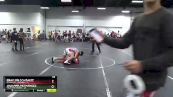 110 lbs Round 7 (8 Team) - Julianna Hernandez, Vougar`s Honors vs Braylon Gonzalez, U2 Upstate Uprising