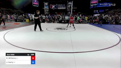 165 lbs Rnd Of 128 - Reyon Williams, OK vs Jack Harty, NC