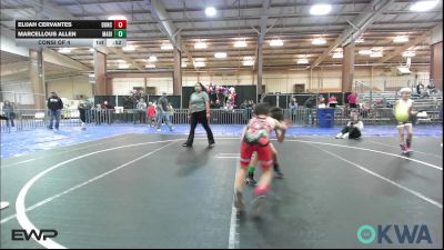 55 lbs Consi Of 4 - Elijah Cervantes, Duncan Demon Wrestling vs Marcellous Allen, Madill Takedown