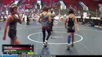 92 lbs Round 5 (6 Team) - Cain Rock, Donahue Wrestling Academy vs Kaiden Skodak, ARES Black