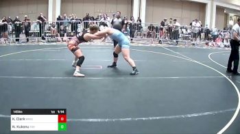 145 lbs Round Of 32 - Kylie Clark, Wasco Youth Wrestling vs Nohilani Kukonu, Too Much Mana