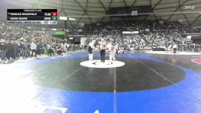 Boys 4A 285 lbs Champ. Round 1 - Jesse Mains, Emerald Ridge vs Tamaas Wakefield, Yelm
