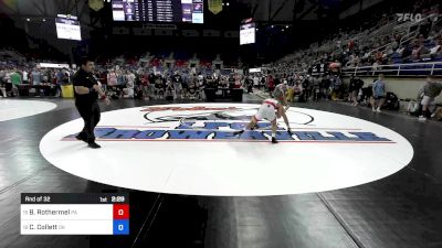 120 lbs Rnd Of 32 - Brock Rothermel, PA vs Colt Collett, OK