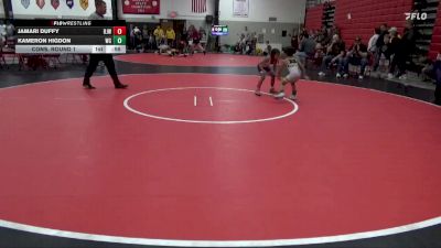 19 lbs Cons. Round 1 - Jamari Duffy, Burlington Junior Wrestling vs Kameron Higdon, Camp Point Central