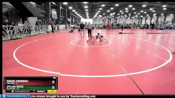 68 lbs Rd# 3 12:00pm Friday - Dylan Deck, PA Silver vs Nixon Herrera, Cali Red