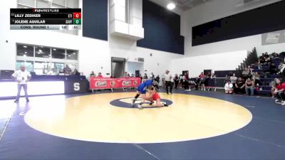 135 lbs Cons. Round 1 - Jolene Aguilar, Santa Ana Valley vs Lilly Zediker, Etiwanda