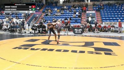133 lbs 3rd Place - Brody Tobias, Boyertown Area vs Caleb Kosko, Nazareth Area