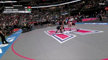 132-3A Quarterfinal - Anthony Torrez, Alameda International vs Brock Fry, Gunnison