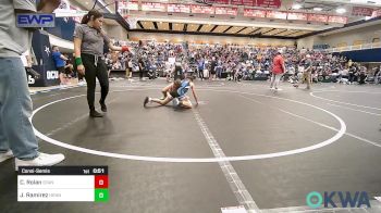 90 lbs Consolation - Creed Rolan, Standfast OKC vs Joel Ramirez, Hennessey Takedown Club