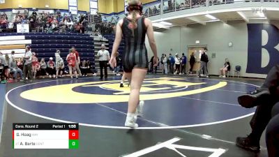 135 lbs. Cons. Round 2 - Abigail Barte, Centralia vs Gabriela Hoag, Waynesville