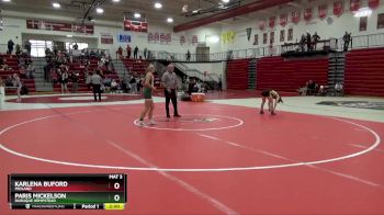 110 lbs Quarterfinal - Karlena Buford, Midland vs Paris Mickelson, Dubuque Hempstead