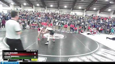 132 lbs Cons. Round 2 - Ethan Brimhall, Springville vs Luke Skousen, Lone Peak