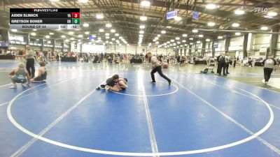 120 lbs Round Of 64 - Aiden Slimick, VA vs Greyson Boner, OH