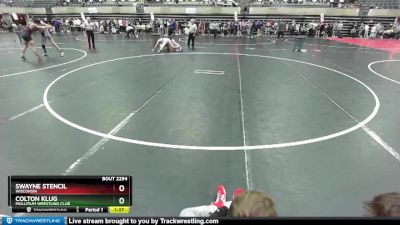 145 lbs Semifinal - Colton Klug, Mollitium Wrestling Club vs Swayne Stencil, Wisconsin