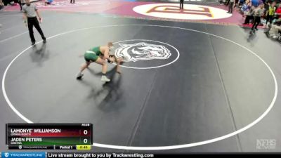 Cons. Round 1 - Jaden Peters, Gretna vs LaMonye` Williamson, Omaha North