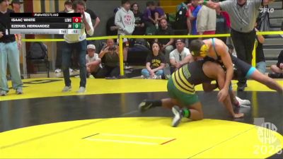 142 lbs Cons. Round 2 - Ezekiel Hernandez, JFK Wrestling vs Isaac White, Livermore Elite Wrestling Club
