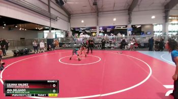 79 lbs Round 2 - Ava Delgado, NB Elite Wrestling Club vs Liliana Valdez, Mission Wrestling Club