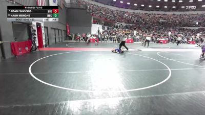 63 lbs Champ. Round 1 - Nash Menghe, Mukwonago Wrestling Club vs Adam Savickis, Mosinee