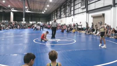 75 lbs Round 3 (6 Team) - Tate Bauer, STAUNTON REAPER vs Leo Crump, GREAT NECK WRESTLING CLUB GREEN