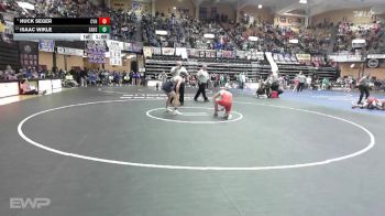 132 lbs Cons. Round 3 - Huck Seger, Caney Valley HS vs Isaac Wikle, Sabetha HS
