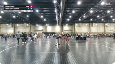 110 lbs Consi Of 8 #2 - Emily Otero, SOWA vs Annaleigh Taylor, Lake Gibson
