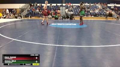 197 lbs Cons. Semi - Paul Parise, Muhlenberg vs Khalil Belk, Greensboro