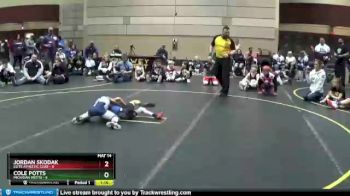 56 lbs Round 1 (3 Team) - JORDAN SKODAK, Elite Athletic Club vs Cole Potts, Michigan Mutts