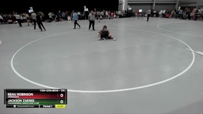 175 lbs Cons. Round 4 - Beau Robinson, Minnesota vs Jackson Zaeske, Thunderbird Wrestling Club