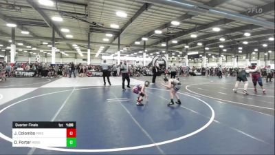 74 lbs Quarterfinal - Jax Colombo, Prescott Valley Bighorns vs Devin Porter, Mogollon