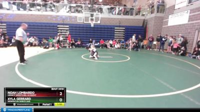 54 lbs Round 2 - Noah Lombardo, Legacy Wrestling Academy vs Xyla Gerrard, Hermiston Wrestling