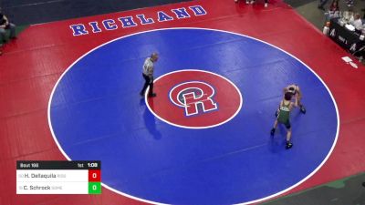 124 lbs Round Of 64 - Hunter Dellaquila, Ridgway vs Chad Schrock, Somerset