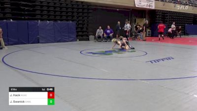 61 lbs Consi Of 4 - Jocelyn Hack, Muncy, PA vs Jae Swanick, Hawley, PA