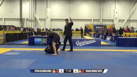 Steven Alexander Gomez vs Thiago Munoz Ortiz 2024 World IBJJF Jiu-Jitsu No-Gi Championship