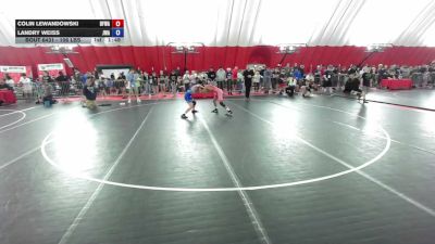 106 lbs Cons. Sub-rd Of 16 - Colin Lewandowski, Black Fox Wrestling Academy vs Landry Weiss, Jackrabbit Wrestling Academy
