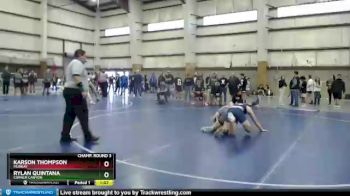 178 lbs Champ. Round 3 - Rylan Quintana, Corner Canyon vs Karson Thompson, Murray