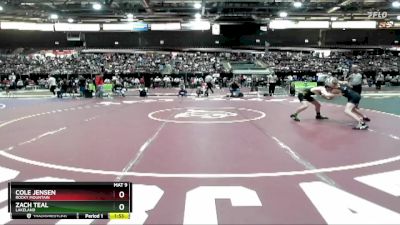 98 lbs Semifinal - Zach Teal, Lakeland vs Cole Jensen, Rocky Mountain