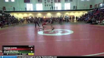 138 lbs Semifinals (8 Team) - Nathan Austin, Laurel H S vs Dylan Delcollo, Delaware Military Academy