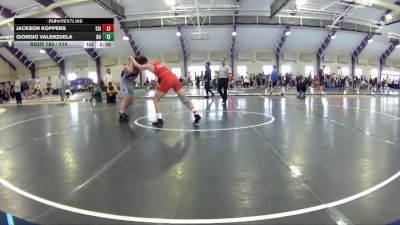 174 lbs Cons. Round 1 - Giorgio Valenzuela, Buffalo Unattached vs Jackson Koppers, Edinboro-Unattched