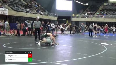 177 lbs Quarterfinal - Dylan Hogan, Bushkill, PA vs Joey Spear, Middletown, PA