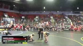 60 lbs Round 1 (4 Team) - Brody Korponic, Hartland vs Damon Coston, Belding Black Knights