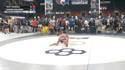 113 lbs Cons. Rd Of 16 - Riley Crandall, Pennsylvania vs Ausome Guillermo, California
