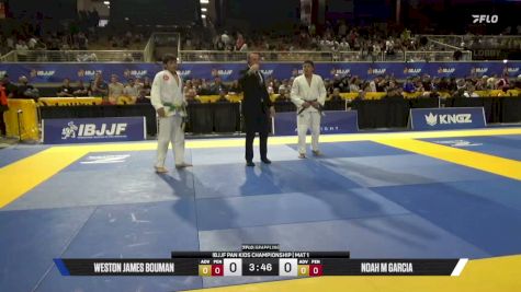 Weston James Bouman vs Noah M Garcia 2026 Pan Kids Jiu-Jitsu IBJJF Championship