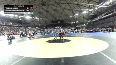 Girls 3A 115 lbs Cons. Round 1 - Julissa Rodriguez Alfaro, Federal Way (Girls) vs Raenna Brown, Silas (Girls)