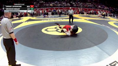 D2-126 lbs Quarterfinal - Bronson Begley, Alter vs Zavian LaFountain, Wauseon